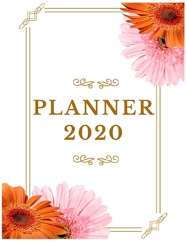 Paperback Planner 2020: Pretty Simple Planner - 2020 Planner (8.5′ x 11′ ), 128 pages Book