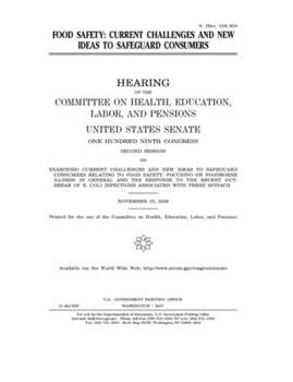 Paperback Food safety: current challenges and new ideas to safeguard consumers Book