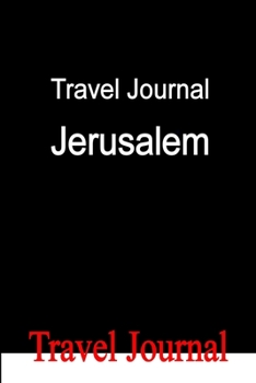 Paperback Travel Journal Jerusalem Book