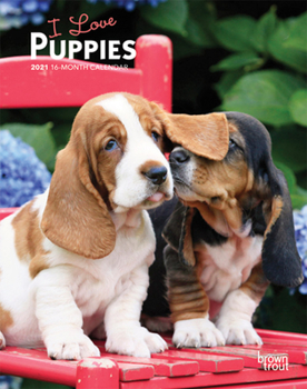Calendar Puppies, I Love 2021 Engagement Book