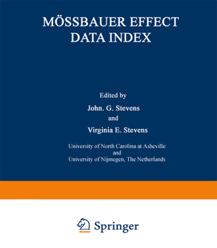 Paperback Mössbauer Effect Data Index: Covering the 1976 Literature Book