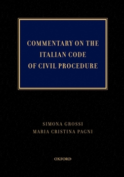 Hardcover Commentary on the Italian Code of Civil Procedure Book