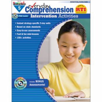 Paperback Everyday Comprehension Intervention Activities Grade 5 New! [With CDROM] Book