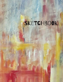 Paperback Sketchbook: Artist's Notebook for Drawing, Designing, Sketching and Writing. Large 8.5 x 11 size, 120 blank pages. Colorful Modern Book