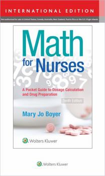 Paperback Math for Nurses 10e (Int Ed) PB Book