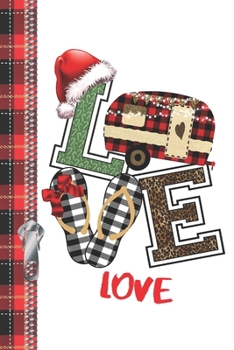 Paperback Love: Christmas Trailer Creative Blank Lined Writing Journal For Camping Lovers Book