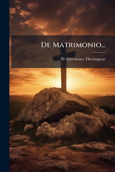 Paperback De Matrimonio... [Latin] Book