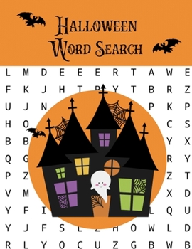 Paperback Halloween Word Search: Puzzles Activity Book, Kids & Adults, With Solutions Pages, Puzzle Activities Gift Book