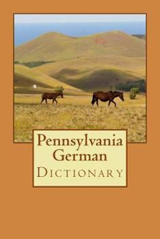 Paperback Pennsylvania German Dictionary Book