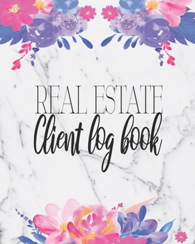 Paperback Real Estate Client Log Book: Customer Portfolio Management Planner Book