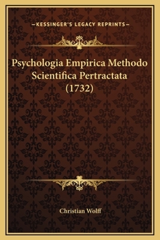 Hardcover Psychologia Empirica Methodo Scientifica Pertractata (1732) [Latin] Book