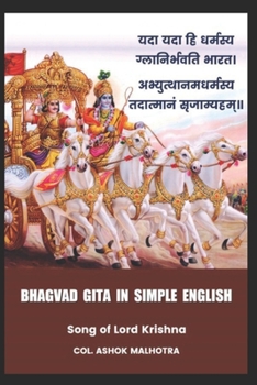 Paperback Bhagvad Gita in Simple English: Song of Lord Krishna Book