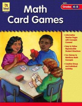 Paperback Math Card Games, Grades 4-5 Book