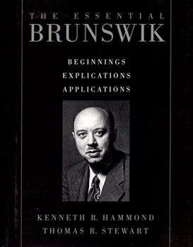 Hardcover The Essential Brunswik: Beginnings, Explications, Applications Book