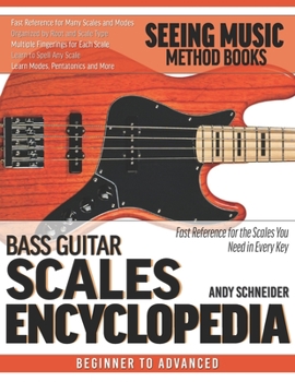 Paperback Bass Guitar Scales Encyclopedia: Fast Reference for the Scales You Need in Every Key Book