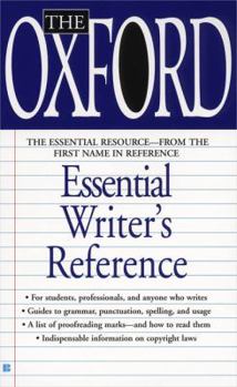 Mass Market Paperback The Oxford Essential Writer's Reference Book