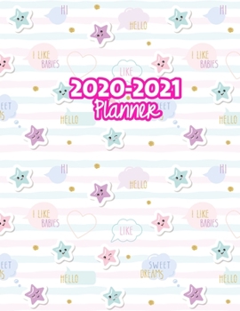 2020-2021 Planner: Two Year Calendar Organizer and Goal Journal | January 2020 - December 2021 Daily, Weekly and Monthly Planner Book with Back Sticker Expression Wall for 2 Years | Design Code 459941