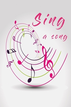 Paperback Sing a song notebook: Notebook with musical swing Book