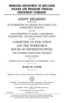 Improving Department of Education policies and programs through independent oversight