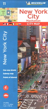 Map Michelin New York City Manhattan Map 11 Book