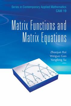 Hardcover Matrix Functions and Matrix Equations Book