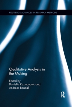 Paperback Qualitative Analysis in the Making Book