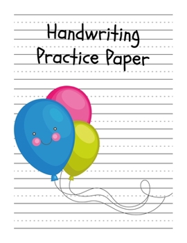 Paperback Handwriting Practice Paper: Perfect Writing Paper With Dotted Line For Kids. Book