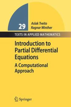 Paperback Introduction to Partial Differential Equations: A Computational Approach Book