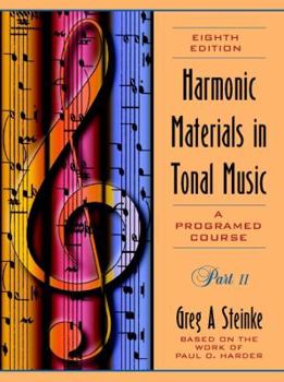 Paperback Harmonic Materials in Tonal Music: A Programmed Course: Part 2 Book