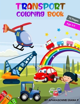 Paperback Transport Coloring Book