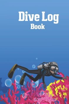 Paperback Dive Log Book: Scuba Diving Logbook for Beginner, 100 Pages in 6" x 9" Inch Book