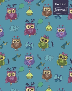 Dot Grid Journal: Notebook Planner with Cute Owl Themed Cover Design