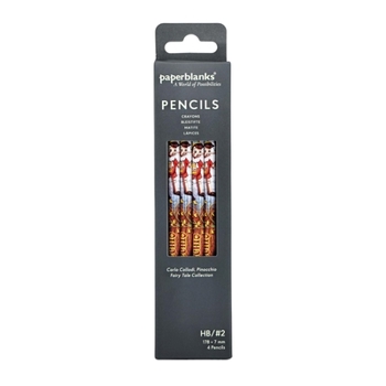 Carlo Collodi, Pinocchio 4 Pack Pencils by Paperblanks (Fairy Tale Collection)