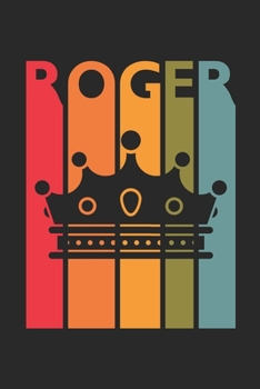 Roger: Vintage Custom Personalized Lined Name Notebook, Diary, Journal - Retro Birthday, Christmas Gifts for Son, Nephew, Brother, Dad, Father: Medium ... Diary, 110 page, Lined, 6x9 (15.2 x 22.9 cm)