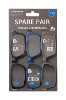 Misc. Spare Pair Reading Glasses +2.0 Book