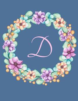 Paperback D: Monogrammed Large Print Sudoku Puzzles - Brain Logic Activity Book - Game Instructions and Answer Key - Perfect Gift F Book