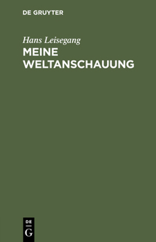 Hardcover Meine Weltanschauung [German] Book