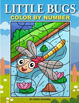 Paperback Little Bugs Color By Number: Coloring Book for Kids Ages 4-8 Book