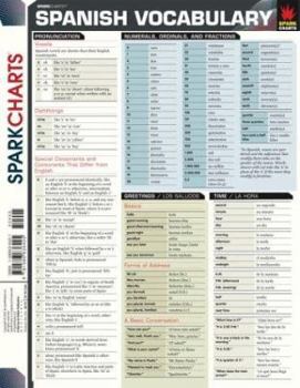 Paperback Spanish Vocabulary (SparkCharts) Book