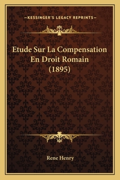 Paperback Etude Sur La Compensation En Droit Romain (1895) [French] Book