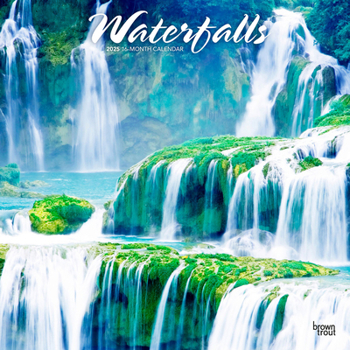 Calendar Waterfalls 2025 12 X 24 Inch Monthly Square Wall Calendar Plastic-Free Book