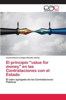 Paperback El principio "value for money" en las Contrataciones con el Estado [Spanish] Book
