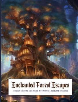 Paperback Enchanted Forest Escapes AN ADULT COLORING BOOK FILLED WITH MYSTICAL WOODLAND DWELLINGS: Whimsical Retreats & Tranquil Scenes to Color, Journey Throug Book