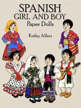 Paperback Spanish Girl and Boy Paper Dolls in Full Color Book