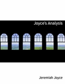 Paperback Joyce's Analysis [Large Print] Book