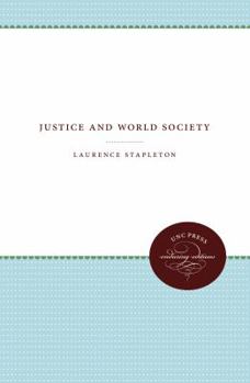 Paperback Justice and World Society Book