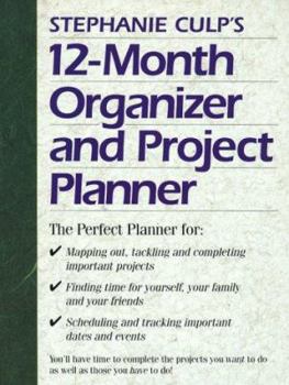 Paperback Stephanie Culp's 12-Month Organizer and Project Planner Book