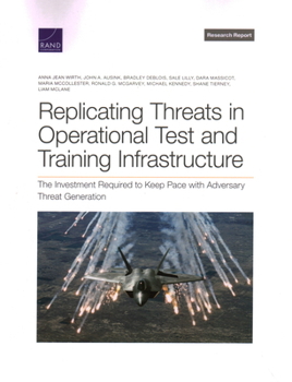 Paperback Replicating Threats in Operational Test and Training Infrastructure: The Investment Required to Keep Pace with Adversary Threat Generation Book