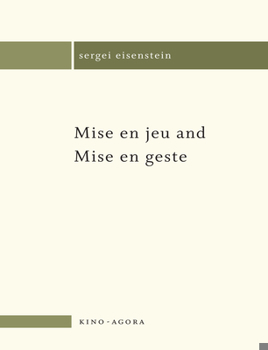 Paperback Mise En Jeu and Mise En Geste Book