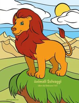 Paperback Animali Selvaggi Libro da Colorare 1 & 2 [Italian] Book